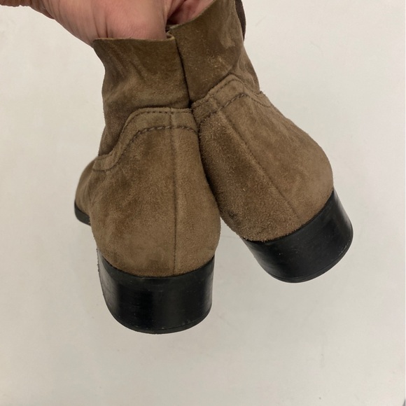 Paul Green || Boston Suede Ankle Bootie Beige Tan UK 5.5 US 8 - Picture 3 of 8